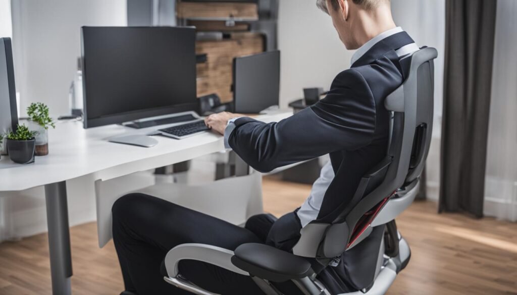 正確坐姿使用電腦椅的健康要點