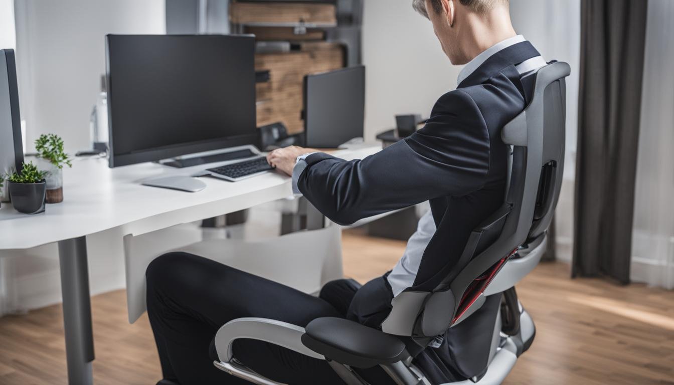 正確坐姿使用電腦椅的健康要點
